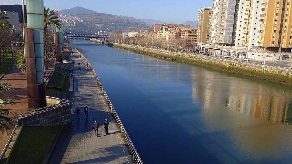 La ría de Bilbao, esta mañana