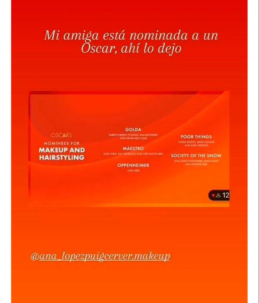 Paula Echevarría muestra feliz cómo su amiga está compitiendo al Oscar por 'La sociedad de la nieve'