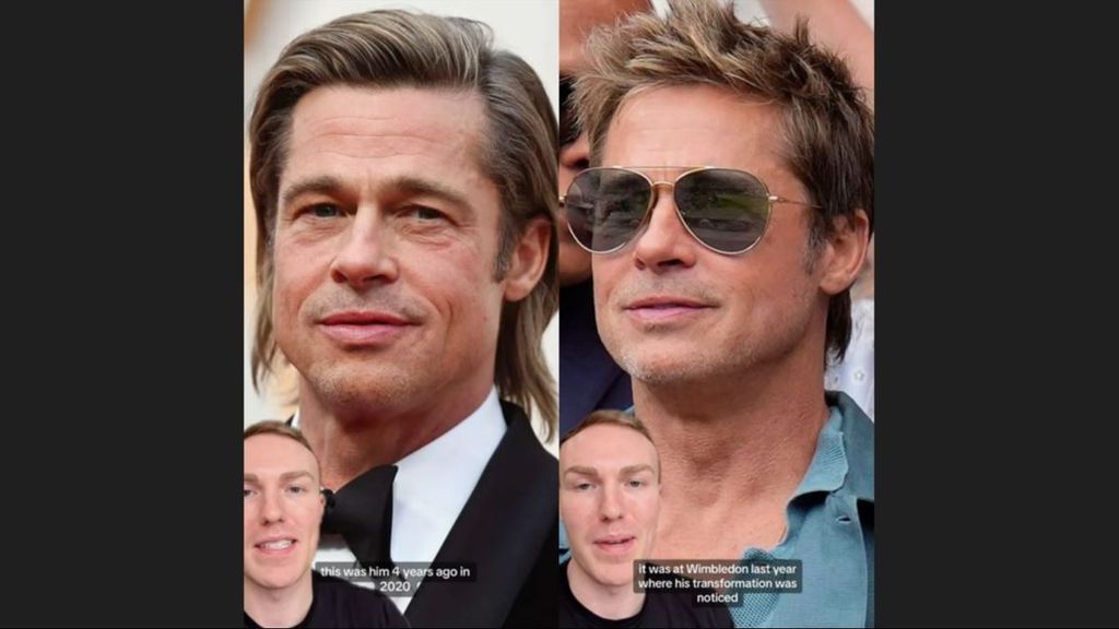 El cambio de aspecto de Brad Pitt