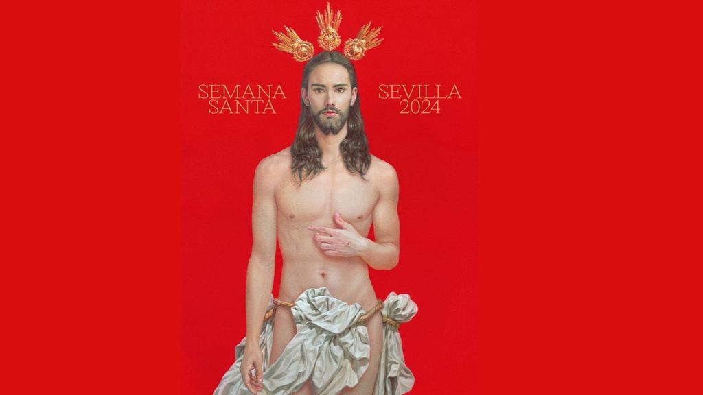 Críticas al cartel de la Semana Santa de Sevilla: un cristo desnudo, "joven y bello"