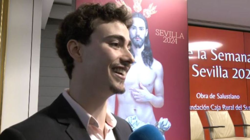 Horacio, modelo del cartel de la Semana Santa de Sevilla: "Es una imagen con mucha fuerza"
