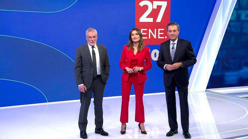 Con David Cantero, Leticia Iglesias y José Ribagorda Informativos Telecinco 2024 Noche 27/01/2024