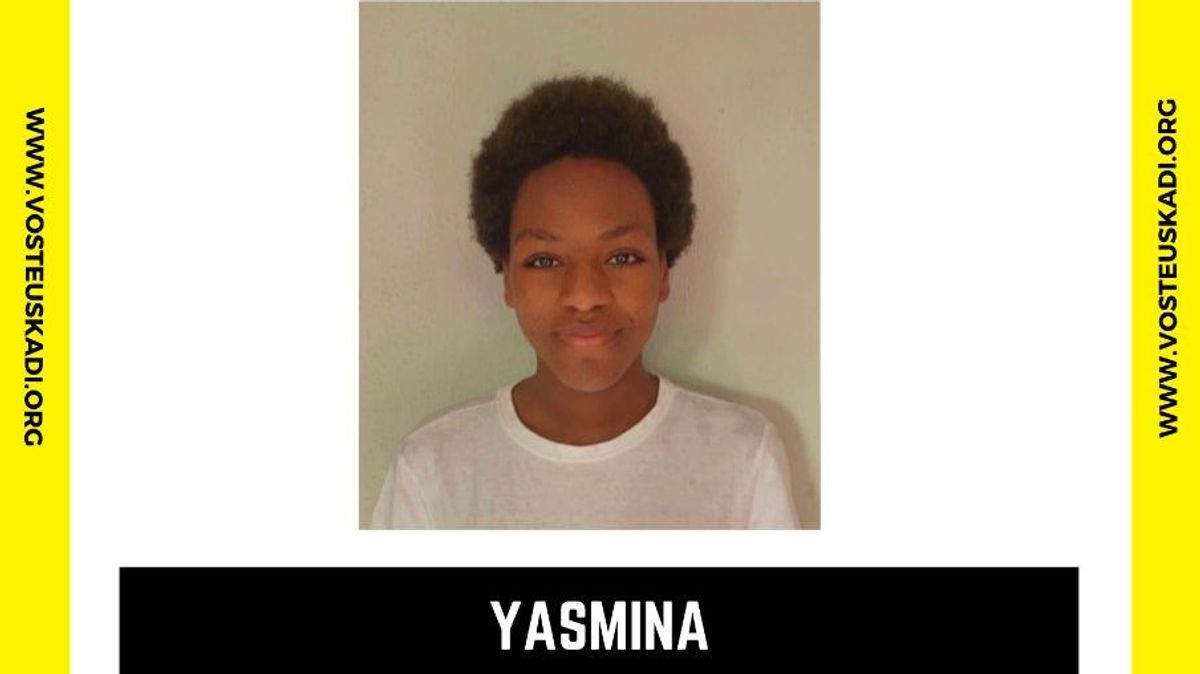 Yasmina, menor de 14 años desaparecida en Bilbao