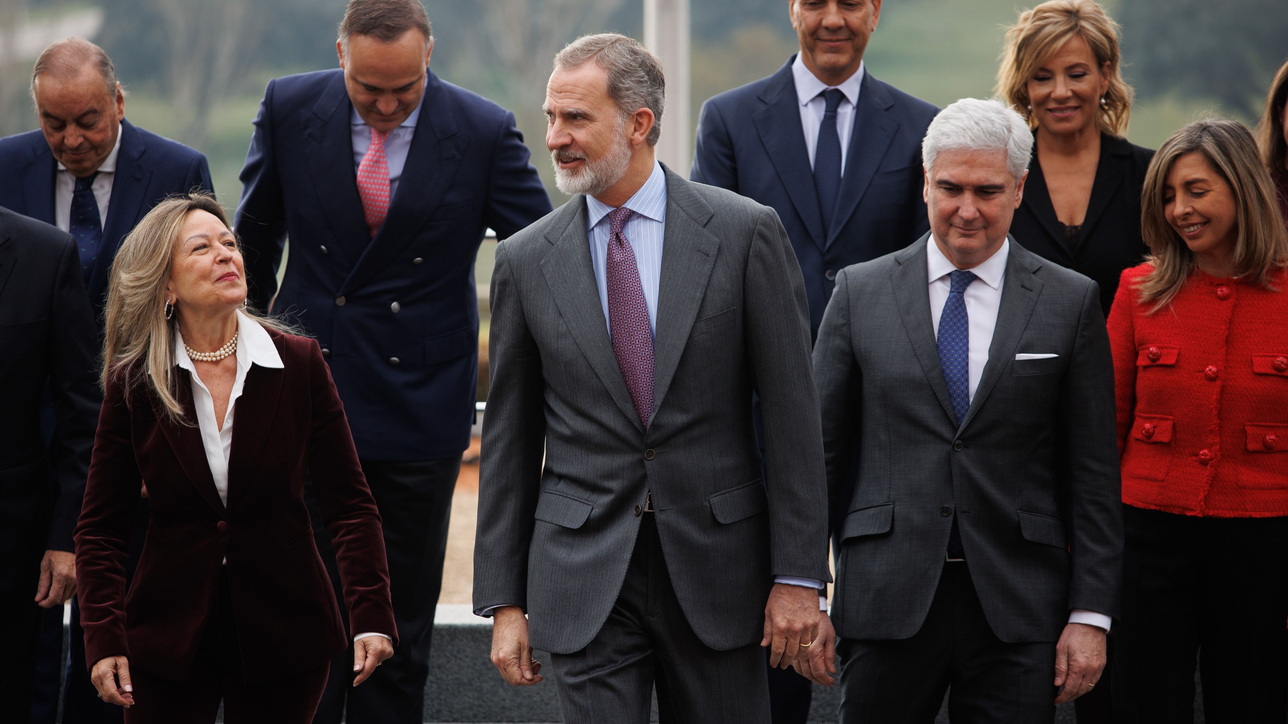 Ambos actos han concluido con la tradicional foto de familia en los jardines de Zarzuela