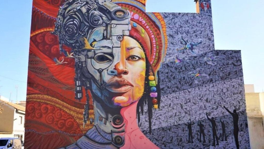 'El Sueño De Turing', El Nuevo Mural De Arte Urbano De Los Alcázares, Nominado A Mejor Grafiti Del Mundo
