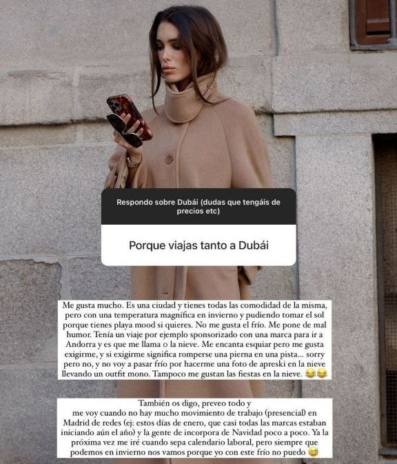 Marta López Álamo explica por qué viaja tanto a Dubái