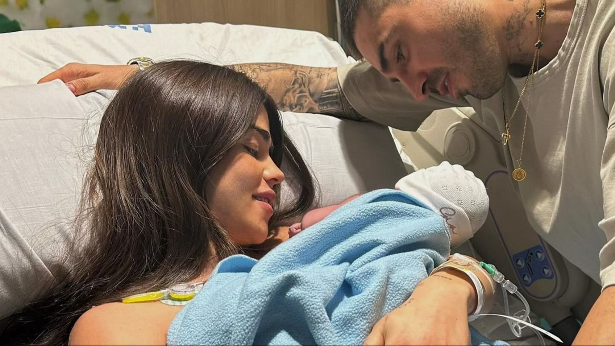 Violeta Mangriñán da a luz a Gia, su segunda hija en común con Fabio Colloricchio