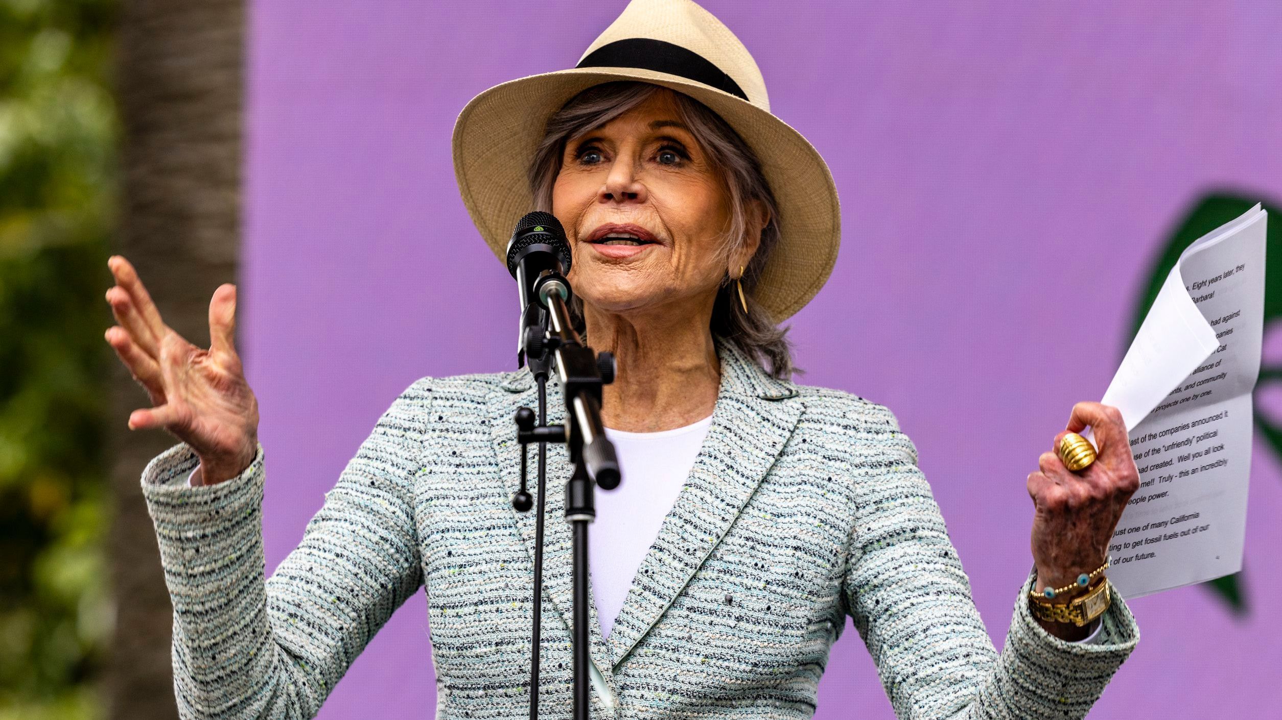 El activismo sigue siendo una de las prioridades para Jane Fonda