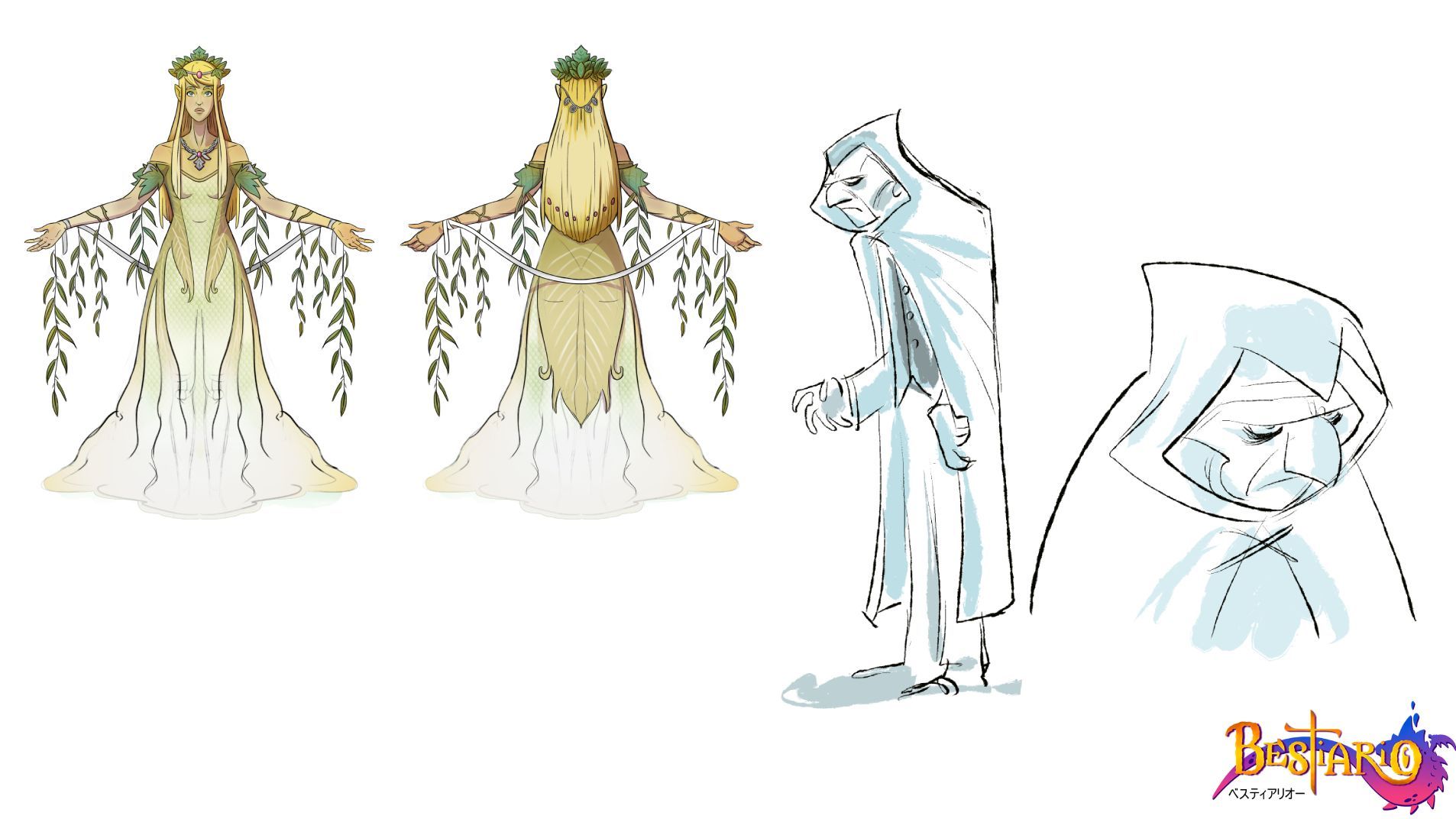 Bocetos de arte de Bestiario