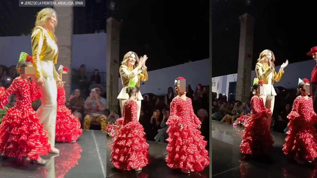 Raquel Bollo y sus nietas