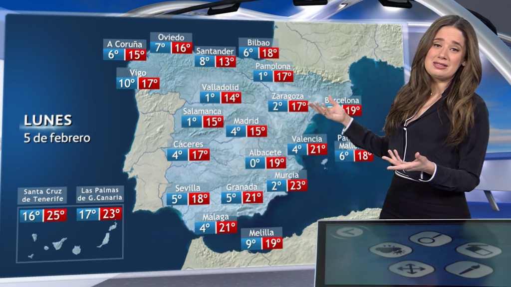 Este lunes aumenta la nubosidad en la Península aunque las temperaturas no sufrirán grandes cambios