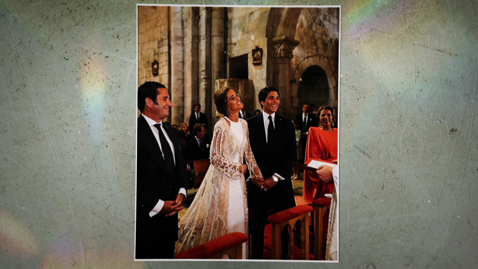 María Pombo en su boda junto a Pablo Castellano