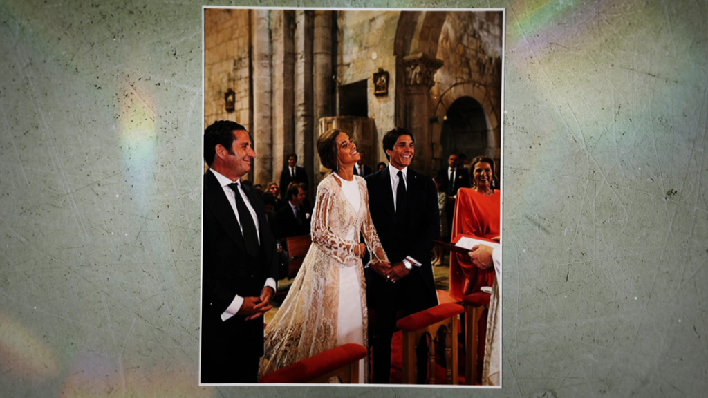María Pombo en su boda junto a Pablo Castellano 