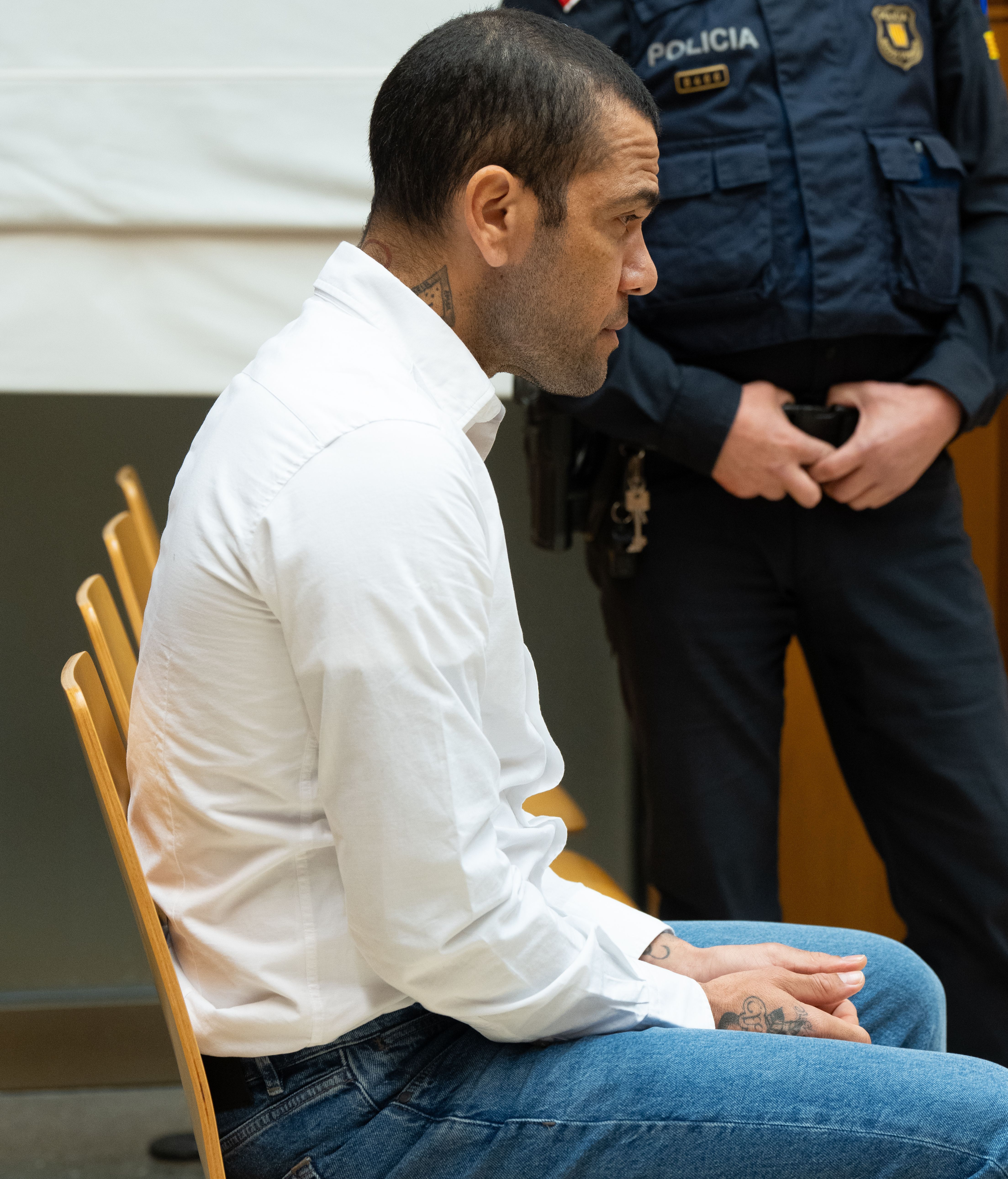 Dani Alves, en el juicio por presunta violación sexual