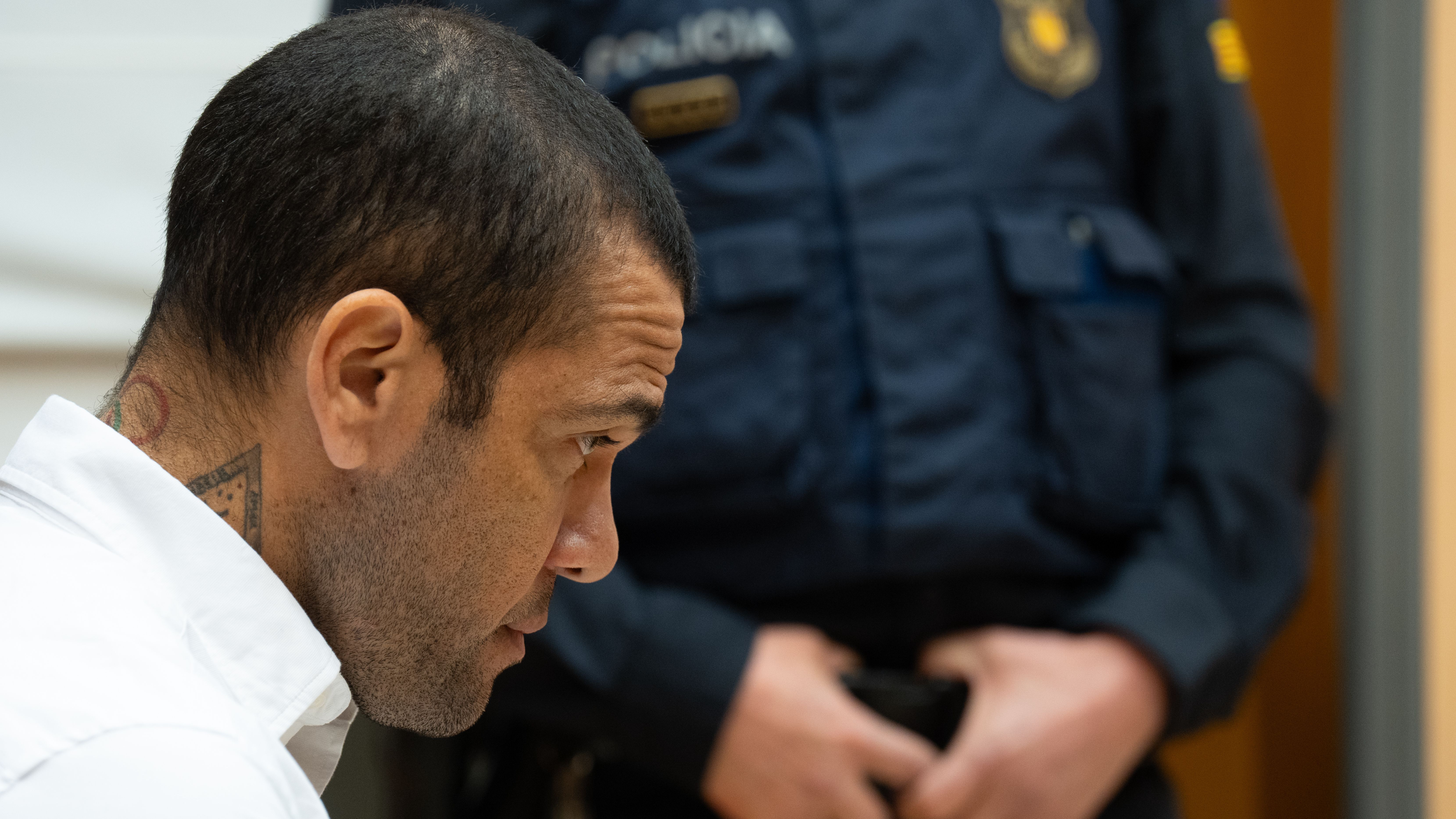 Dani Alves, en el juicio por presunta violación sexual