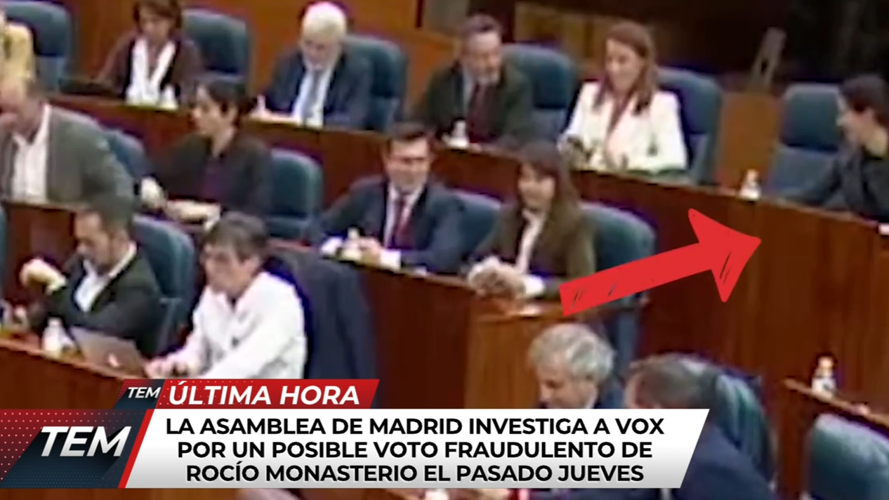 La Asamblea de Madrid investiga a Vox por un posible voto fraudulento de Rocío Monasterio
