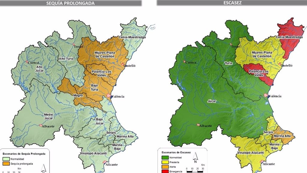 Mapa de la Sênia Maestrat