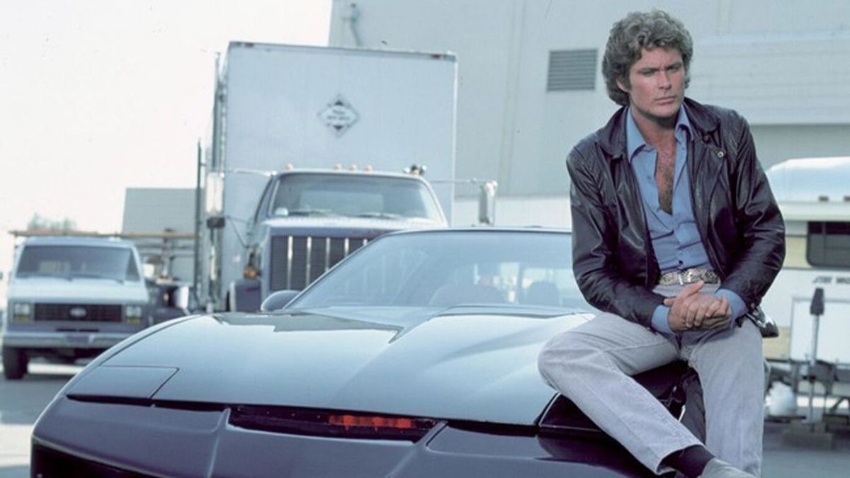 Michael Knight y Kitt, protagonistas de El Coche Fantástico