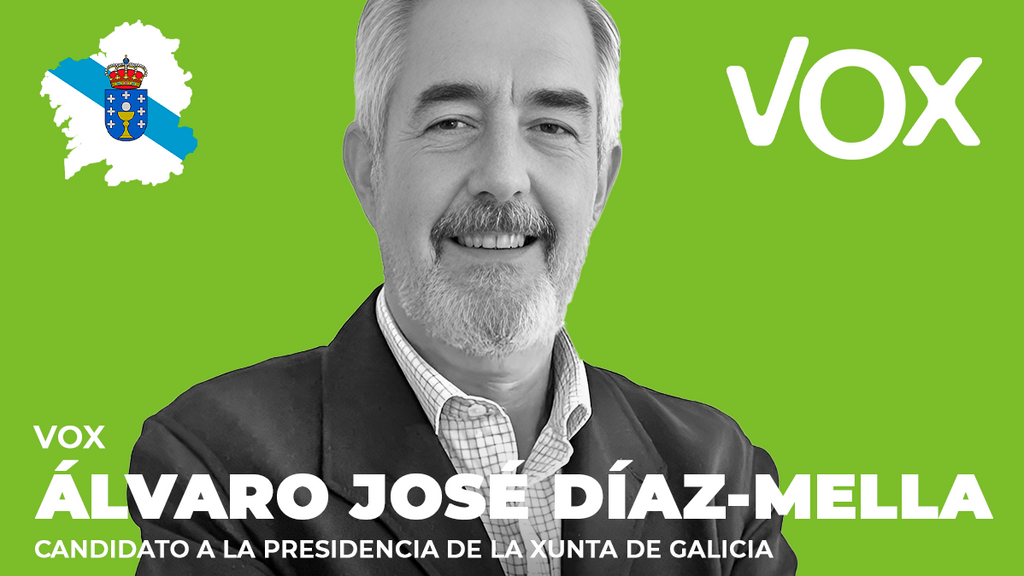 Álvaro Díaz-Mella, candidato de Vox a las elecciones autonómicas de Galicia