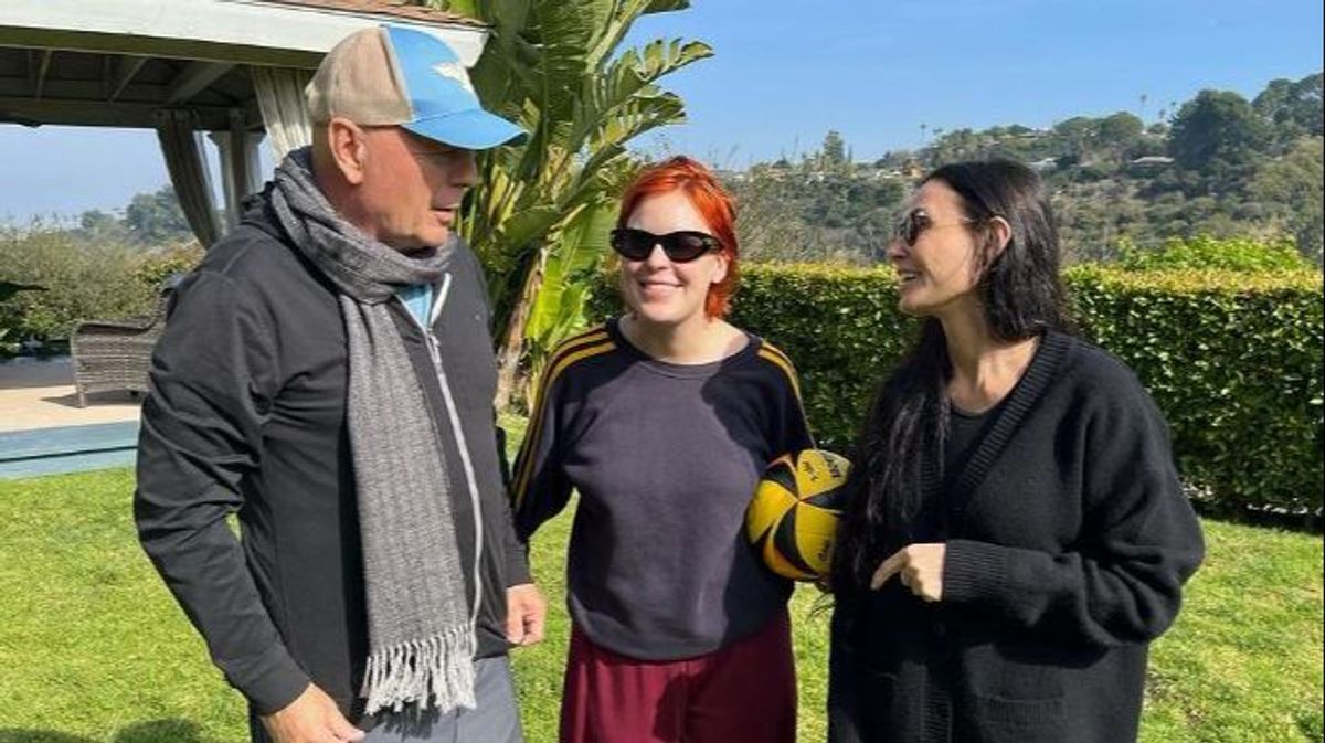 Bruce Willis, junto a Demi Moore y su hija Tallulah