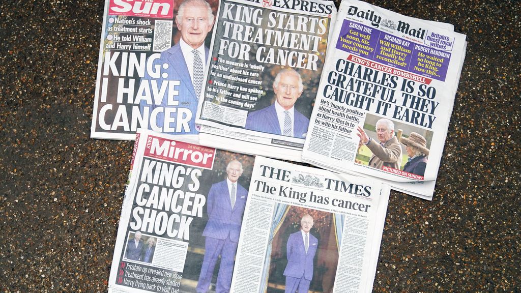 El rey Carlos III, portada de todos los medios británicos