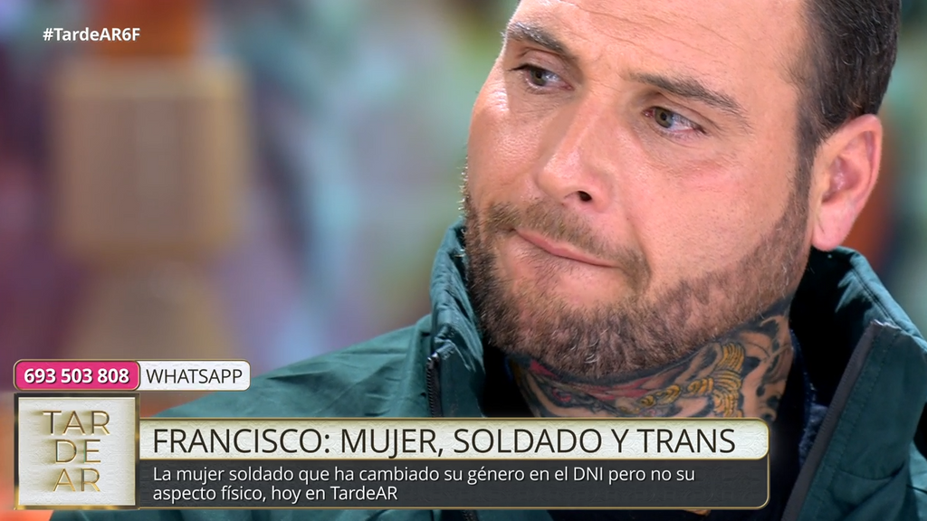 Francisco Javier, mujer, soldado y trans, en 'TardeAR': "Como no estoy en los cánones ahora, me están 'lapidando'..."