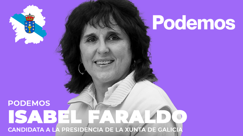 Isabel Faraldo, de Podemos Galicia, y la secretaria general del partido, Ione Belarra
