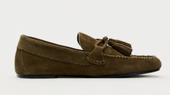Mocasín de serraje de Zara