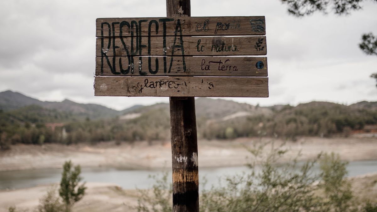 Vista del pantano de Riudecanyes