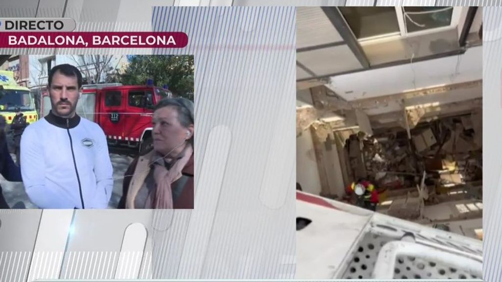 El relato de varios vecinos del edificio que se ha derrumbado en Badalona: "Parecía un terremoto"
