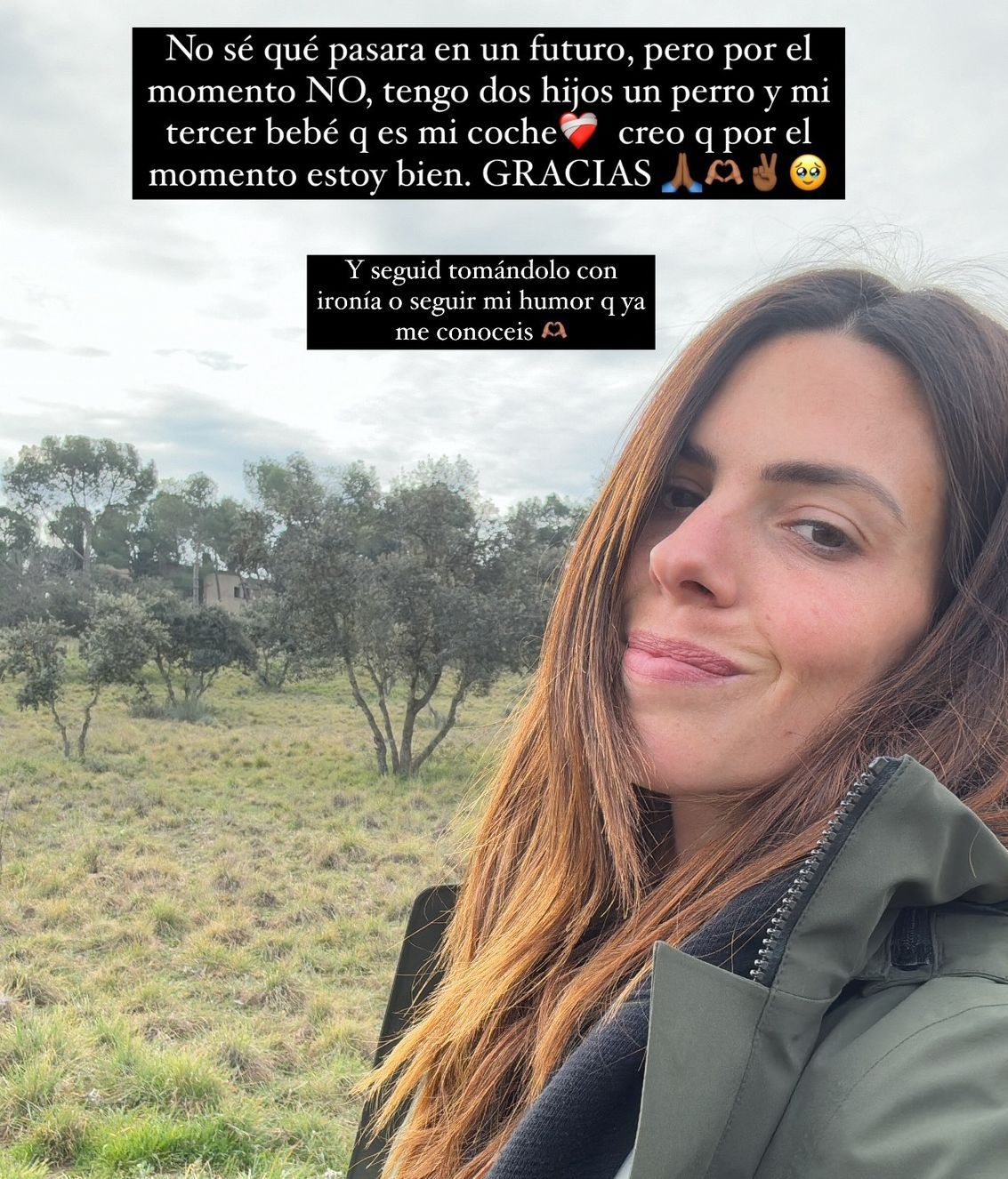 Laura Matamoros a través de stories.
