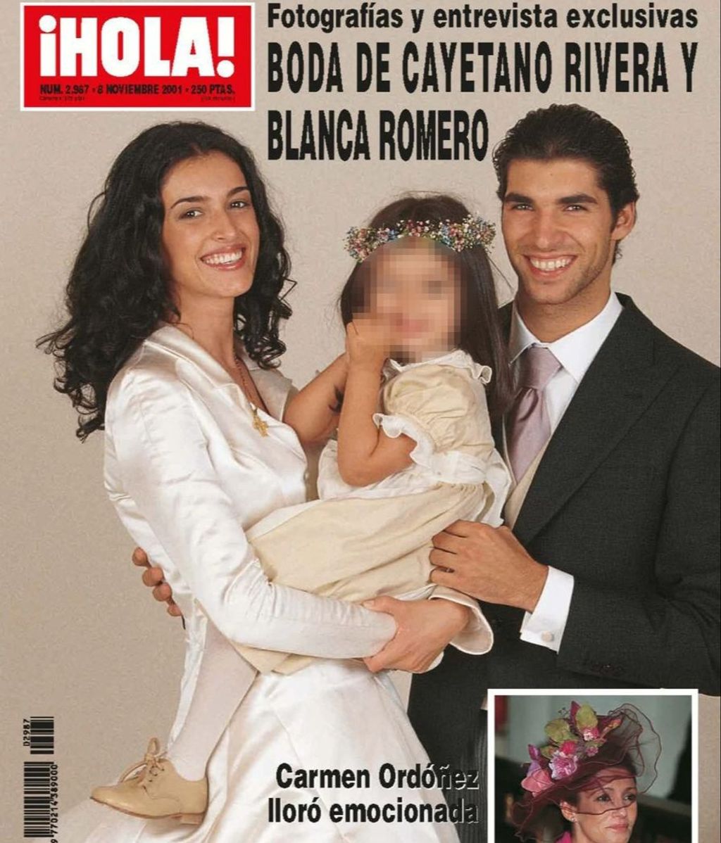 Portada de ¡HOLA! con la exclusivsa de la boda de Cayetano Rivera y Blanca Romero con su hija Lucía Romero.