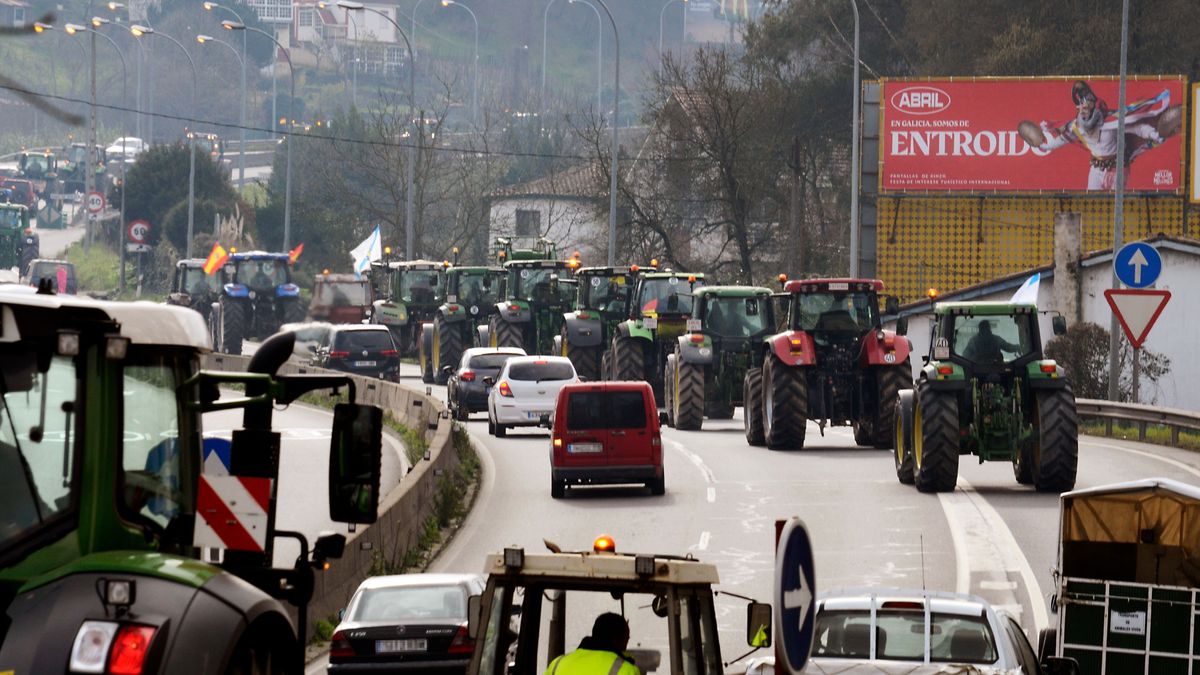 SEGUNDO DÍA TRACTORADA OURENSE. Ourense 07/02/24. foto Rosa Veiga