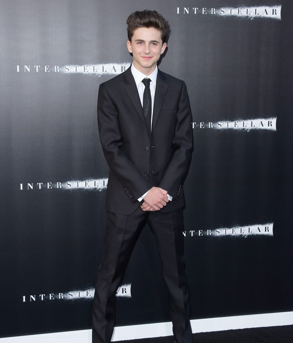 Timothée en el estreno de 'Interstellar' con 19 años