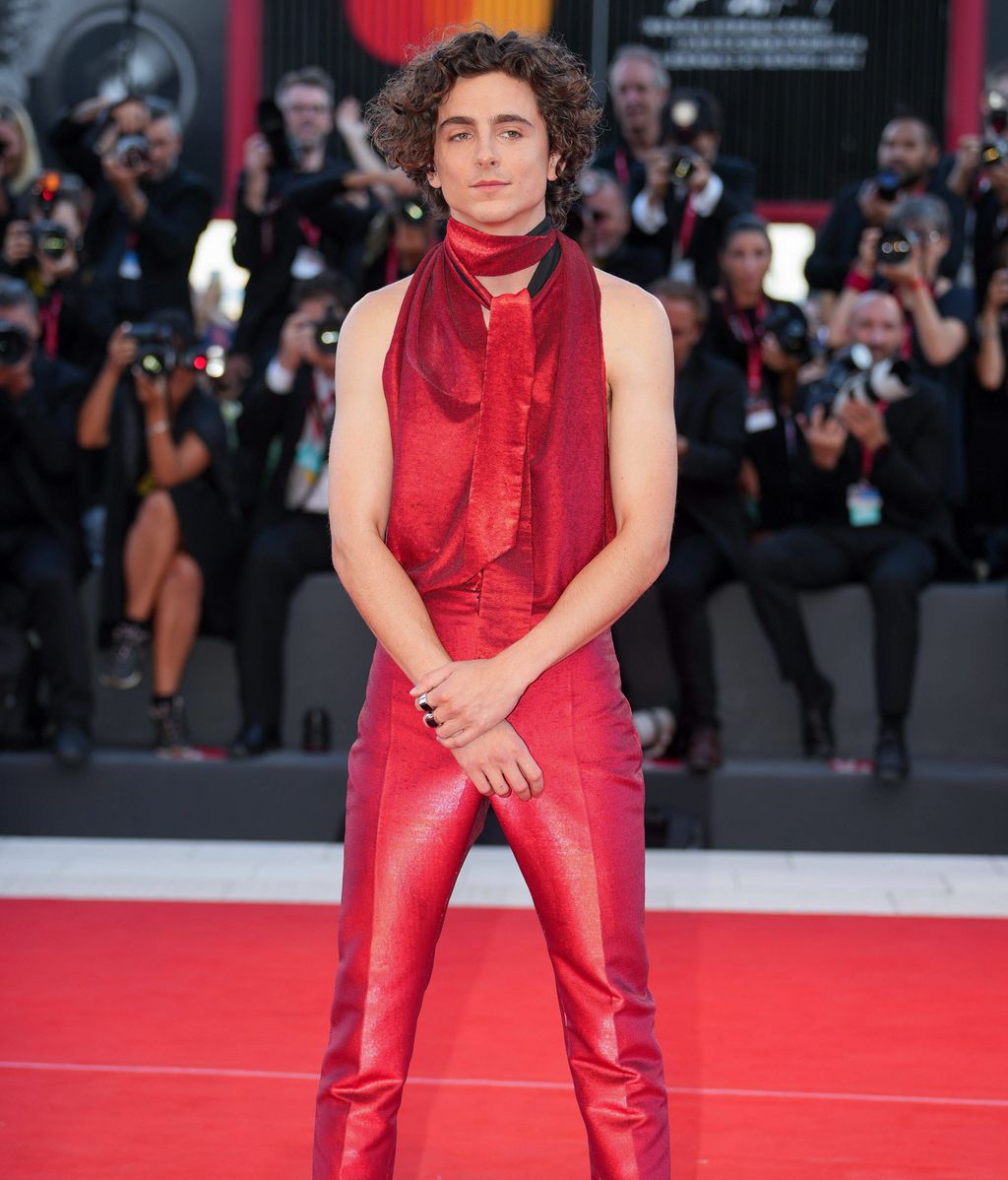 Timothée en el Festival de Venecia de 2022