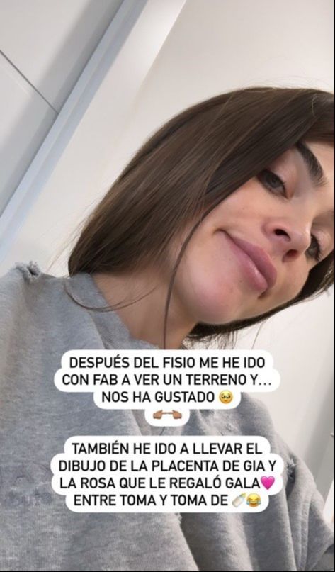Violeta en sus historias de Instagram