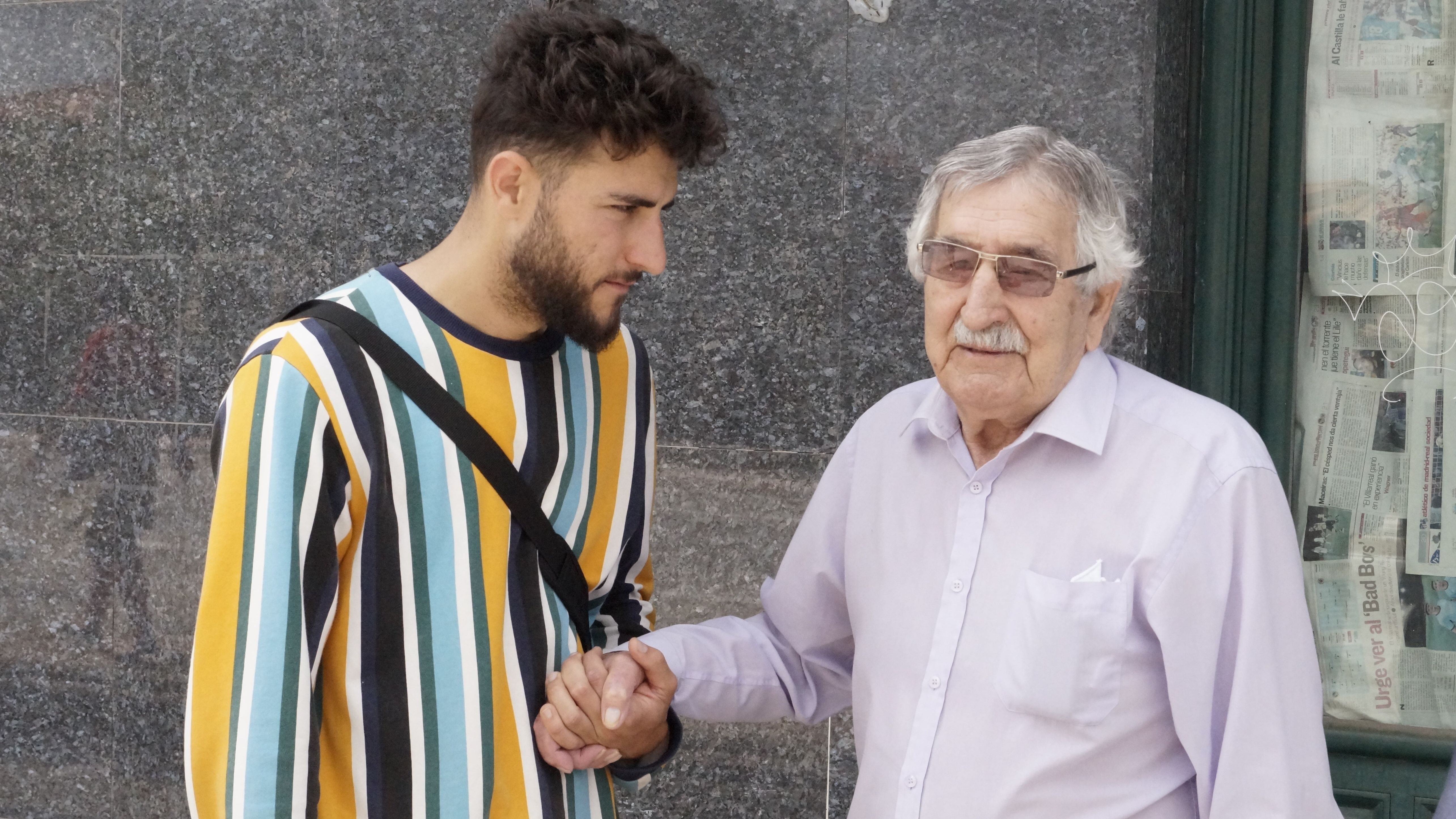 Diego del Fresno, durante la grabación del vídeo