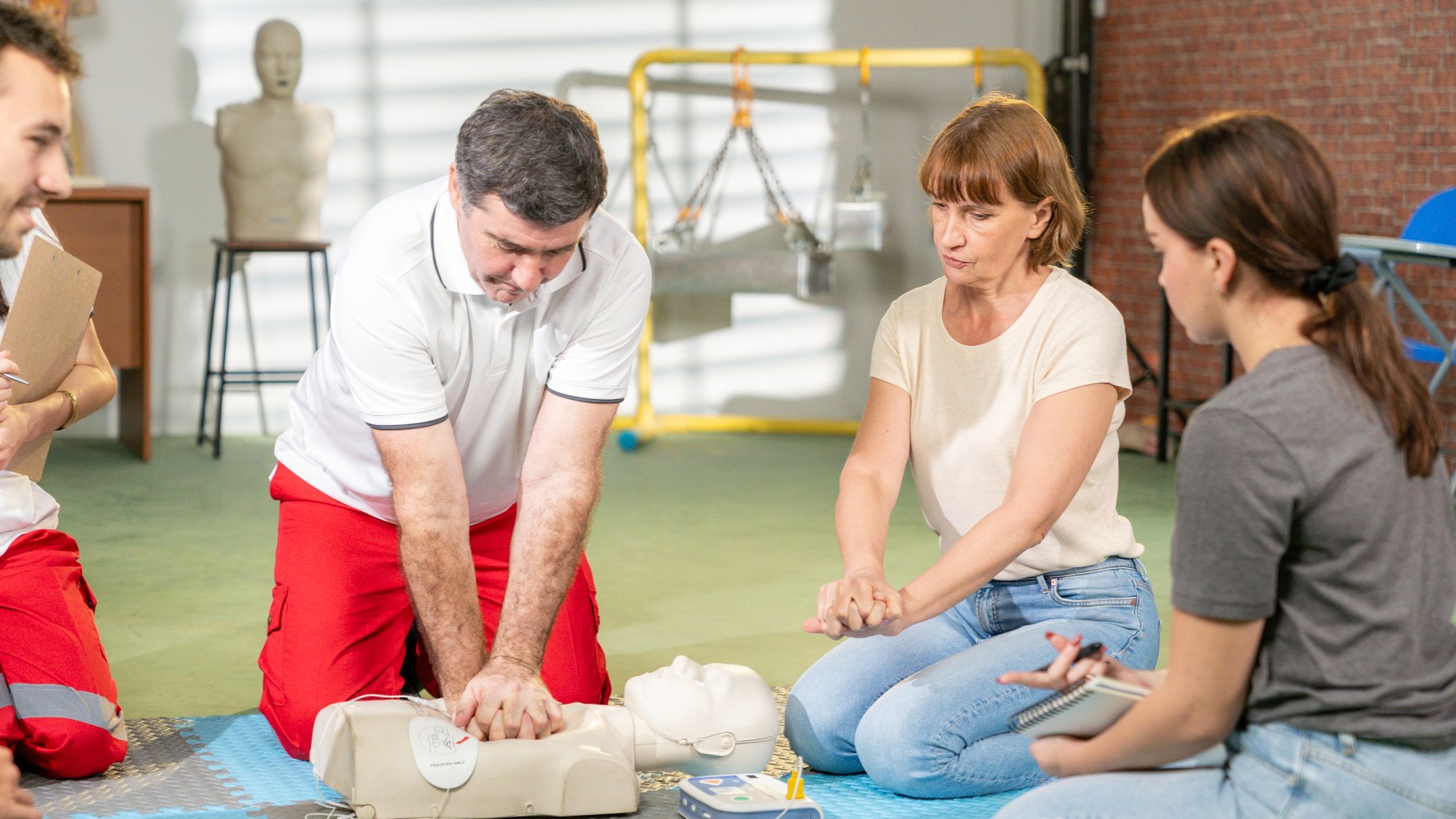 Nada como aprender a reanimar en familia.