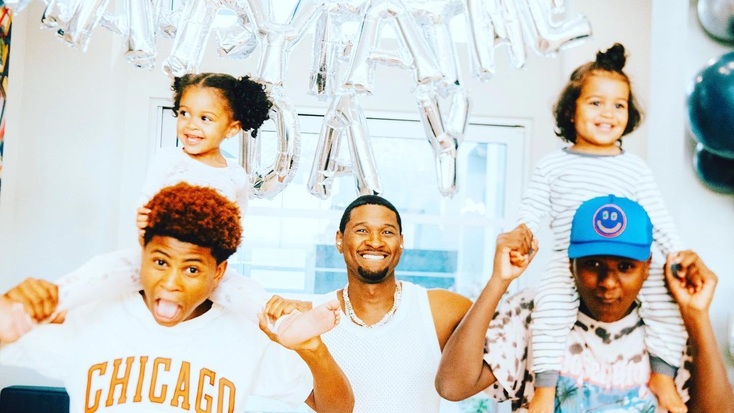 Así son Cinco, Naviyd, Sove y Sire, los cuatro hijos de Usher