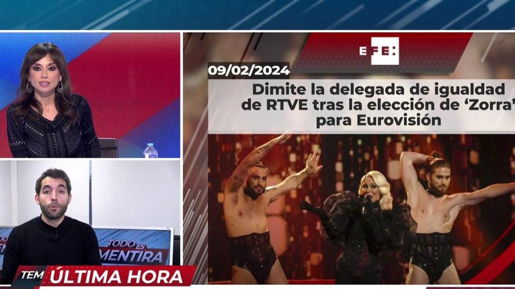 La delegada de igualdad de RTVE dimite tras la elección de 'Zorra' para Eurovisión