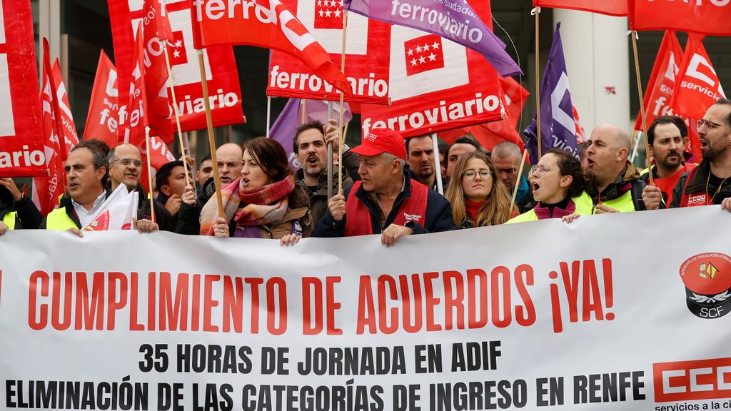 Los trabajadores de Renfe y Adif inician una huelga con 310 trenes cancelados