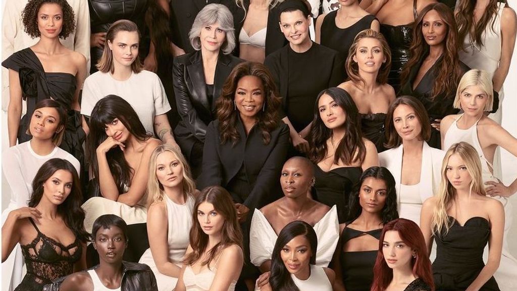 Parte de la portada de British Vogue que reúne a 40 mujeres