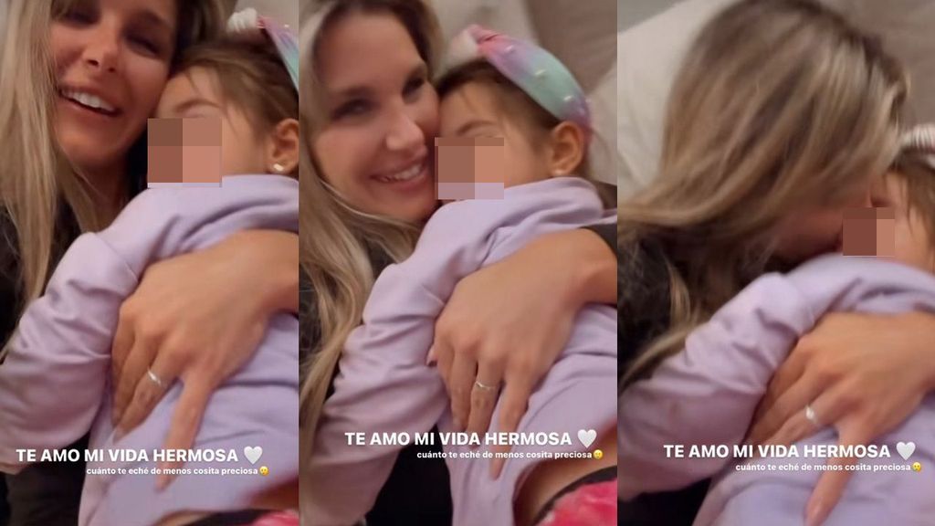 Ivana Icardi y su hija se reencuentran