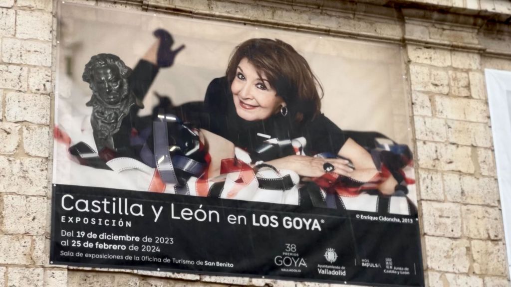 Concha Velasco, en el cartel promocional de la exposición 'Castilla y León en los Goya'