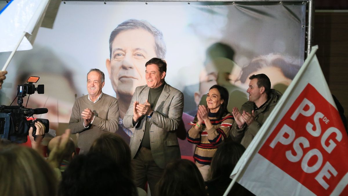 El candidato socialista a la Presidencia de la Xunta, José Ramón Gómez Besteiro
