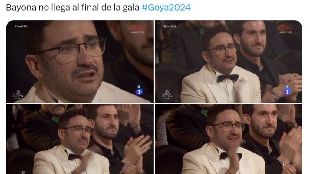Las reacciones de Juan Antonio Bayona durante la gala de los Premios Goya 2024