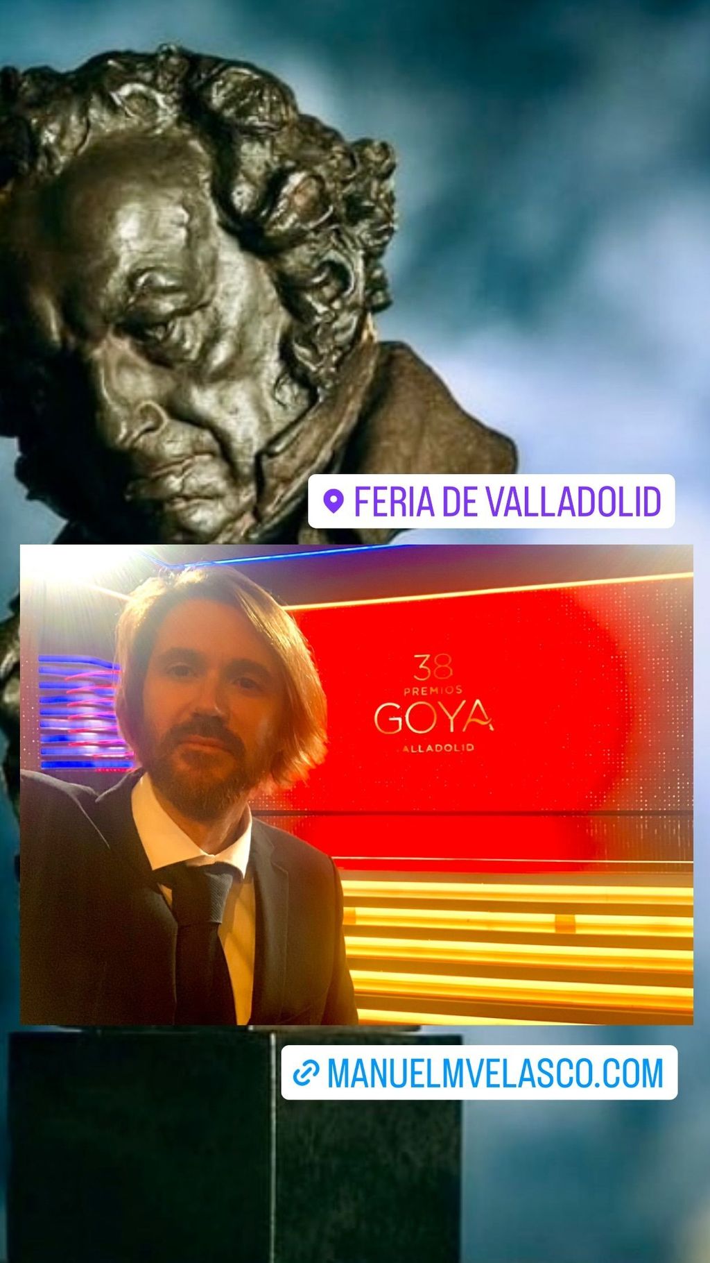 Manuel Velasco, en los Premios Goya 2024