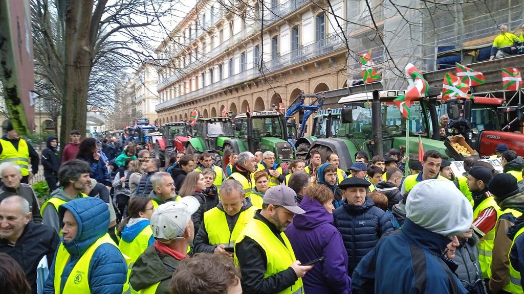 La movilización en Gipuzkoa ha sido al margen de siglas sindicales