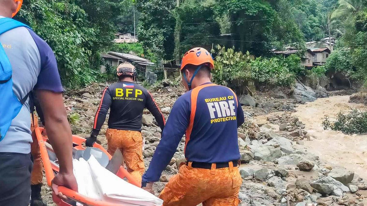 Labores de rescate en Davao de Oro