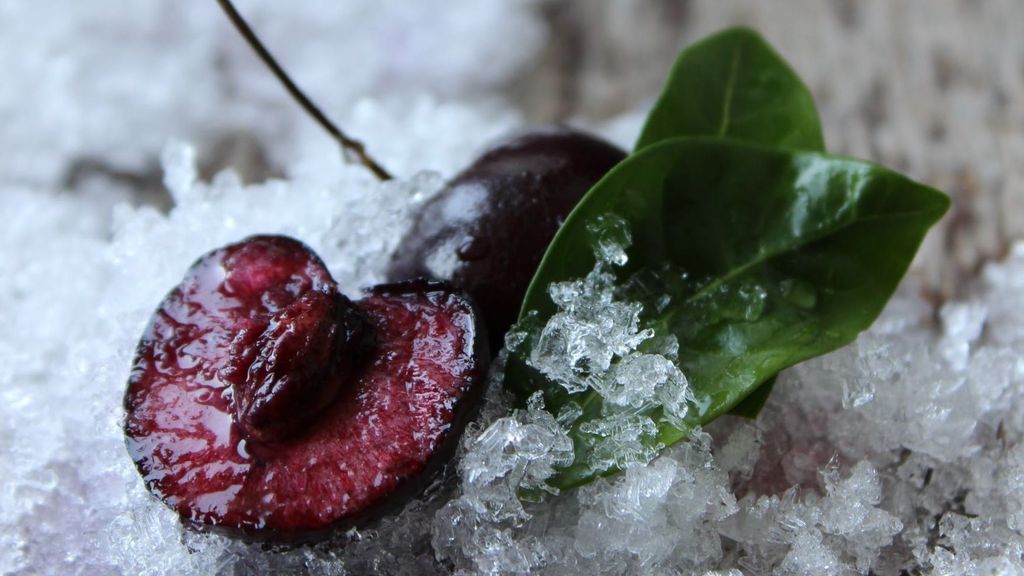 Puedes descongelar la fruta con agua fría. FUENTE: Pexels